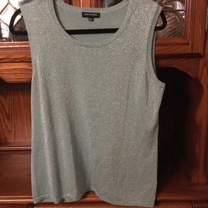 🎁2/$12 NOTATIONS SZ L LIGHT BLUE SPARKLE TANK